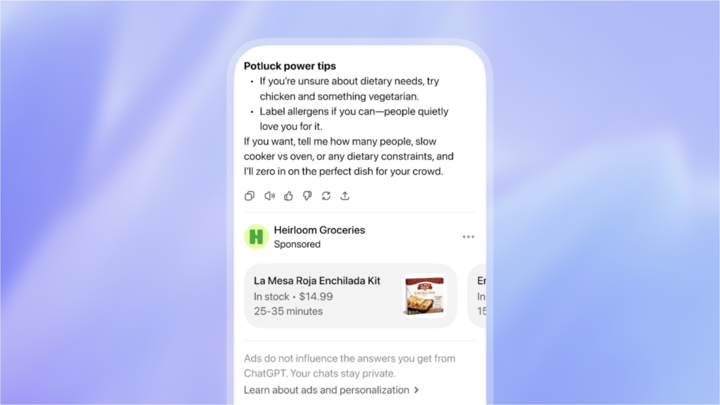 Running ads in ChatGPT